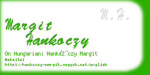 margit hankoczy business card